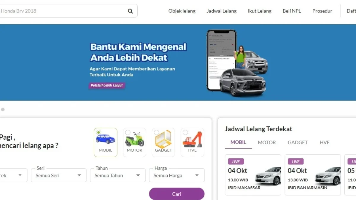 Beberapa Jenis Mobil yang Ada di Lelang IBID, Tertarik Untuk Ikut?